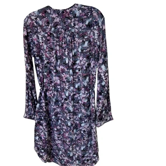 Rebecca Taylor - “Tapestry Collection ” Floral, Silk Mini Dress - Size 0, Purple - Picture 12 of 16